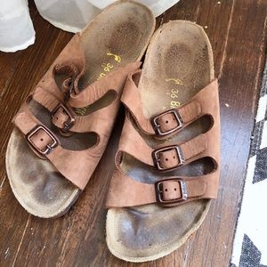 Vintage Birkenstocks Size 6 Brown Leather